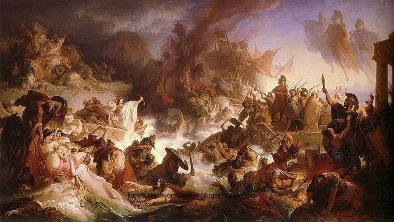 Wilhelm von Kaulbach Battle of Salamis china oil painting image